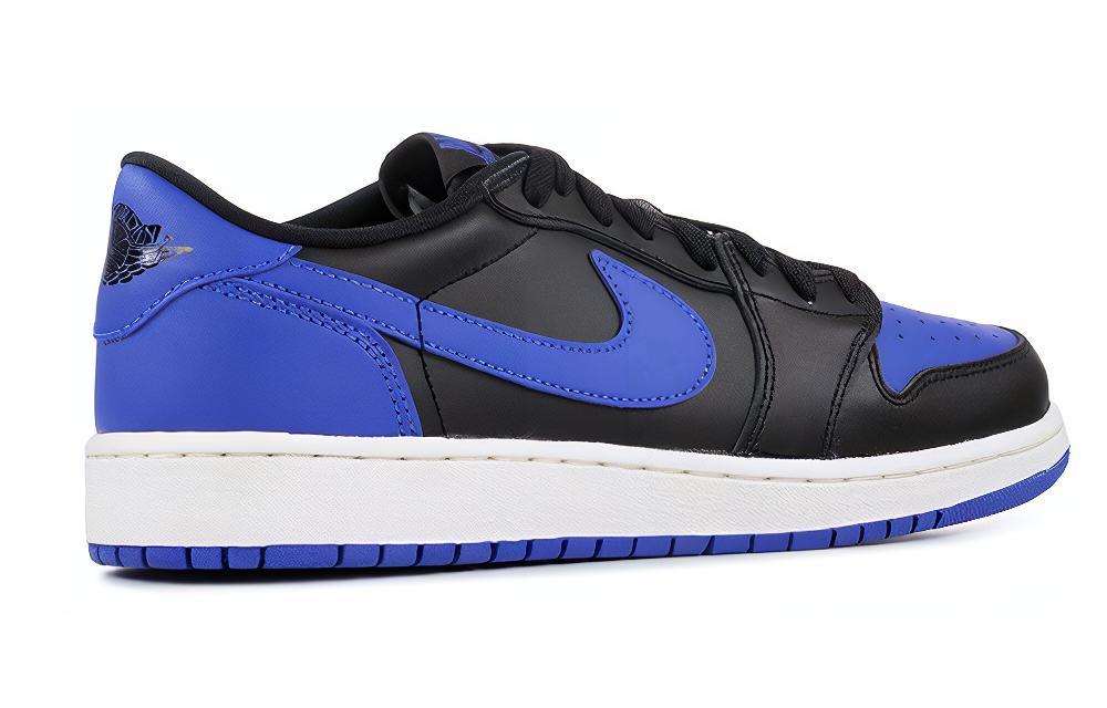 Кроссовки Jordan Air Jordan 1 Retro Low (черно-синий) — 黑/皇家/帆色 — фото 3