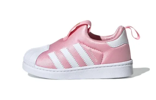 Adidas originals SUPERSTAR 360 360 I mesh wear-resistant low-top sneakers white pink infant and toddler