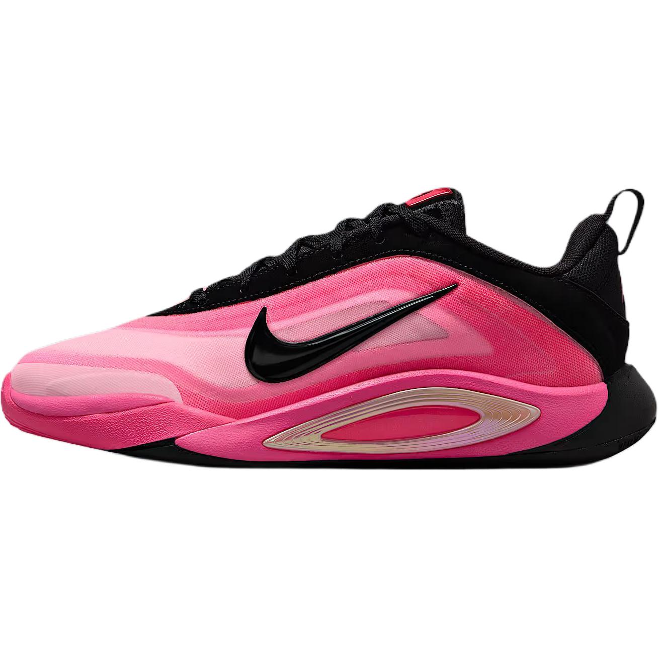 Детские кроссовки Nike NikeA'One Leo Lights (розово-черные)
