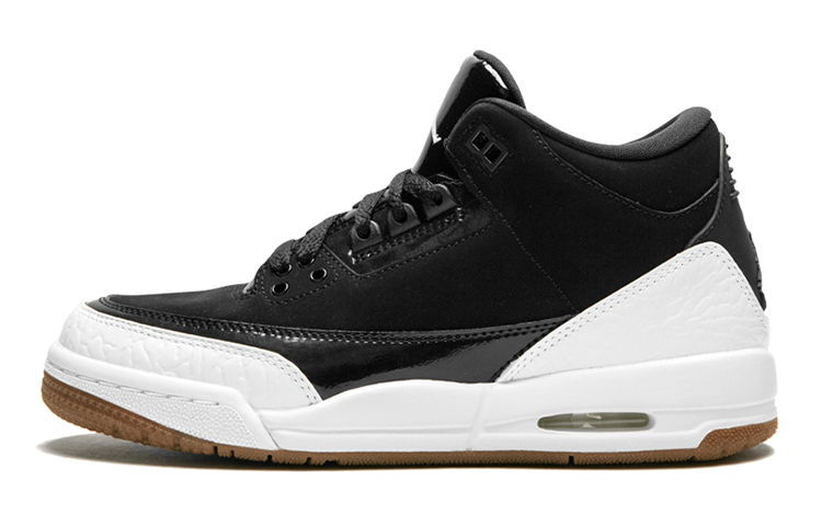 Кроссовки Jordan Air Jordan 3 Retro Black White Gum (черно-белые)