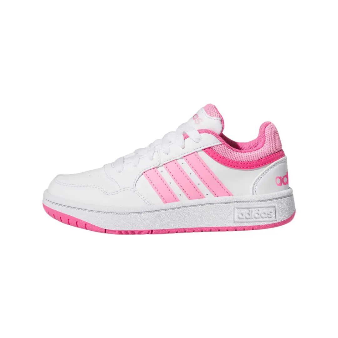 Adidas Hoops 3.0 Low top Children's Basketball Shoes White/Blessing Pink/Pulse Magenta Kids'
