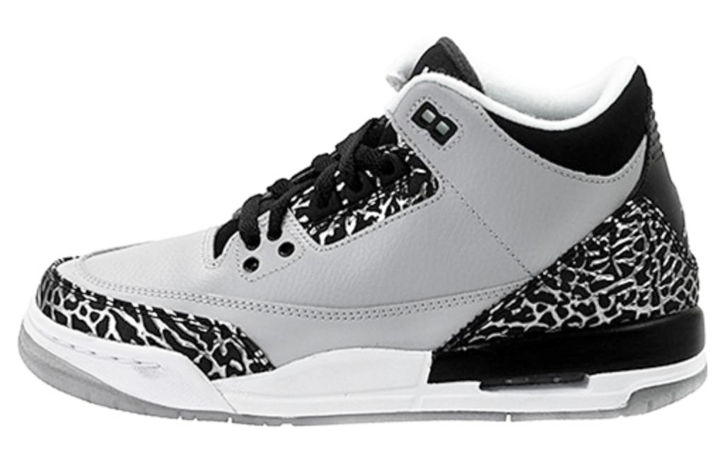 Кроссовки Jordan Air Jordan 3 Retro Wolf Grey GS (серые)