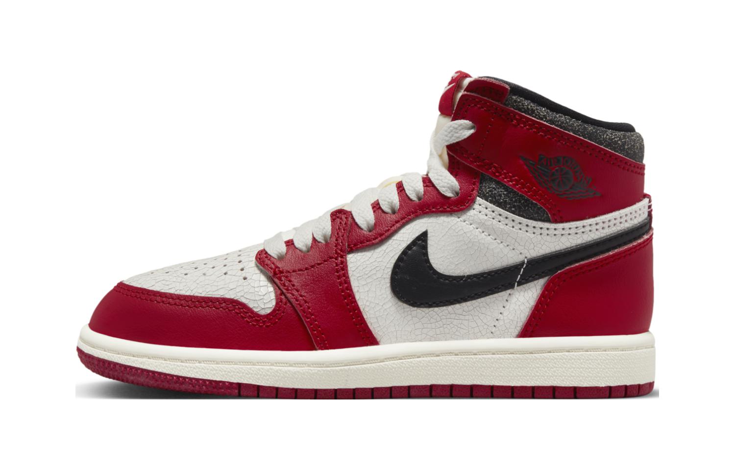 Детские кроссовки Jordan Jordan Air Jordan 1 retro high og lost and found (красно-бело-черные)
