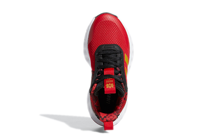 Детские кроссовки adidas OwnTheGame 2.0 (красно-золотые) — Красный / золотой — фото 6