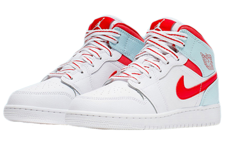 Женские кроссовки Jordan JordanAir Jordan 1 Mid (белый) — фото 5