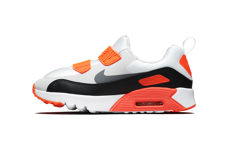 Детские кроссовки Nike Air Max 90 (черно-бело-красные)