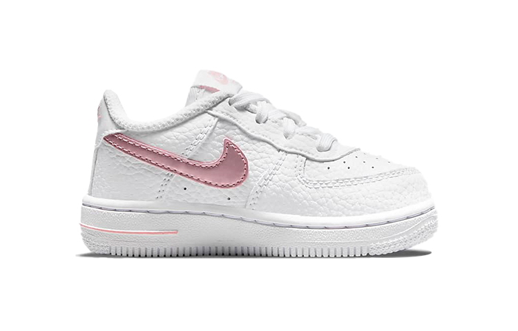 Кроссовки Nike Air Force 1 (розовый / белый) — фото 4