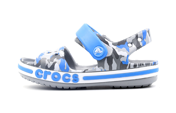 Детские сандалии Crocs (сине-серый)