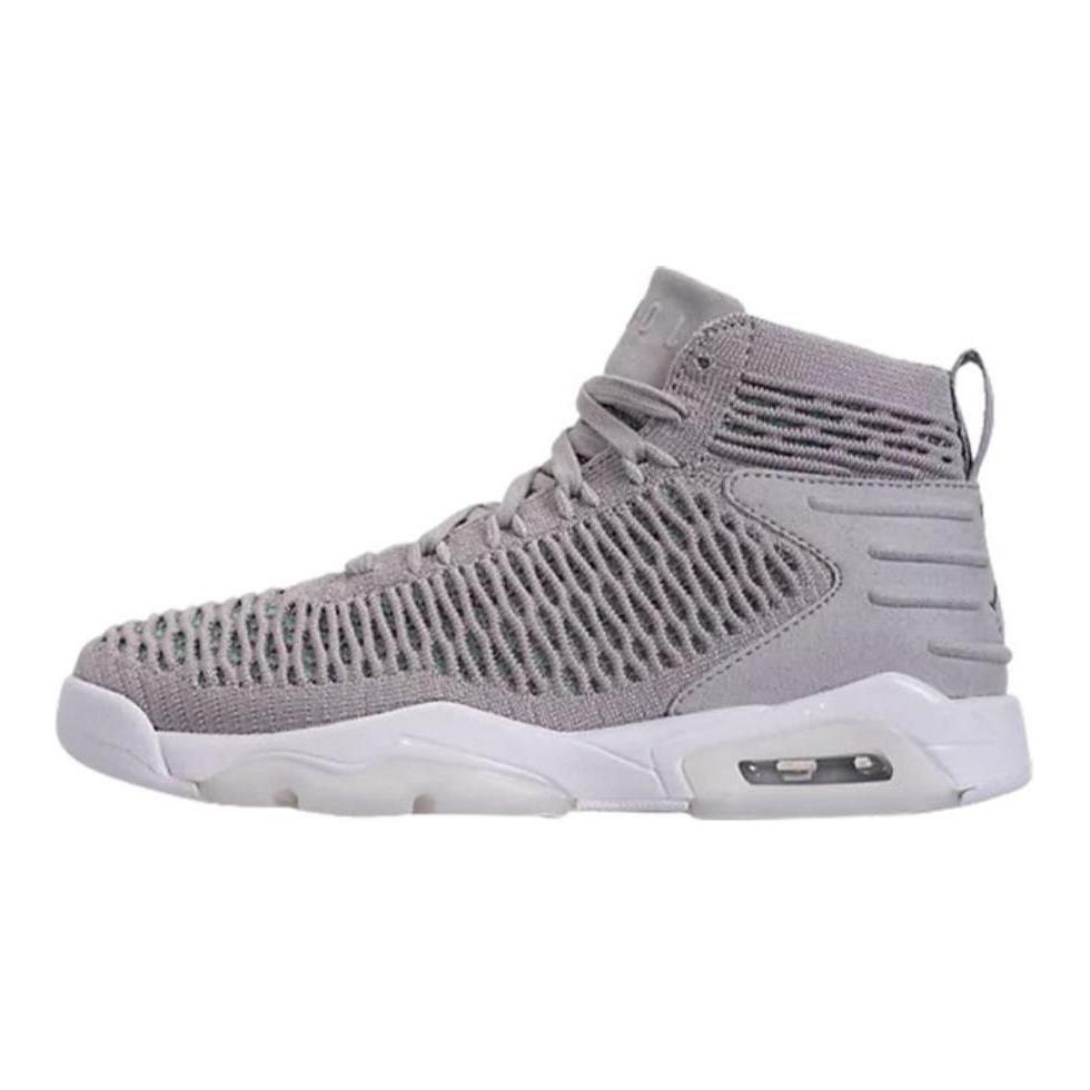Jordan Air Jordan 23 Flyknit Elevation High top Basketball Shoes Gray Unisex
