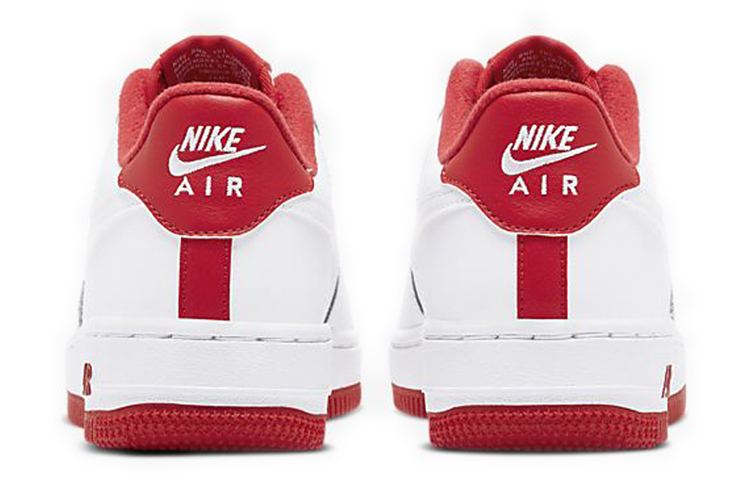 Кеды Nike Air Force 1 (бело-красный) — Белыйкрасный — фото 5