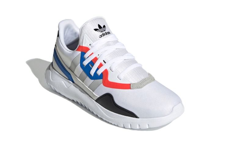 Детские кеды adidas originals Flex (бело-черно-синие) — фото 5