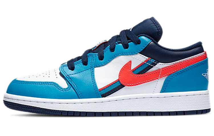 Кроссовки Jordan Air Jordan 1 Low "Game Time" GS (сине-красно-белые)