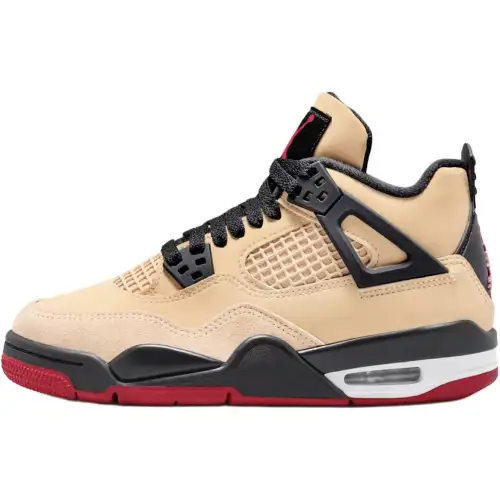 Jordan Air Jordan 4 Mid top Basketball Shoes Brown Unisex