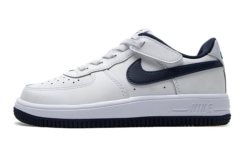 Детские кеды Nike Nike FORCE 1 LOW EASYON BP (бело-серые)