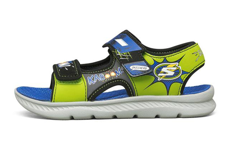 Сандалии Skechers C-Flex Sandal 2.0 (черно-зеленые)