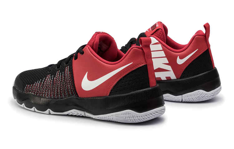 Кроссовки Nike Team Hustle Quick (черно-красные) — фото 5