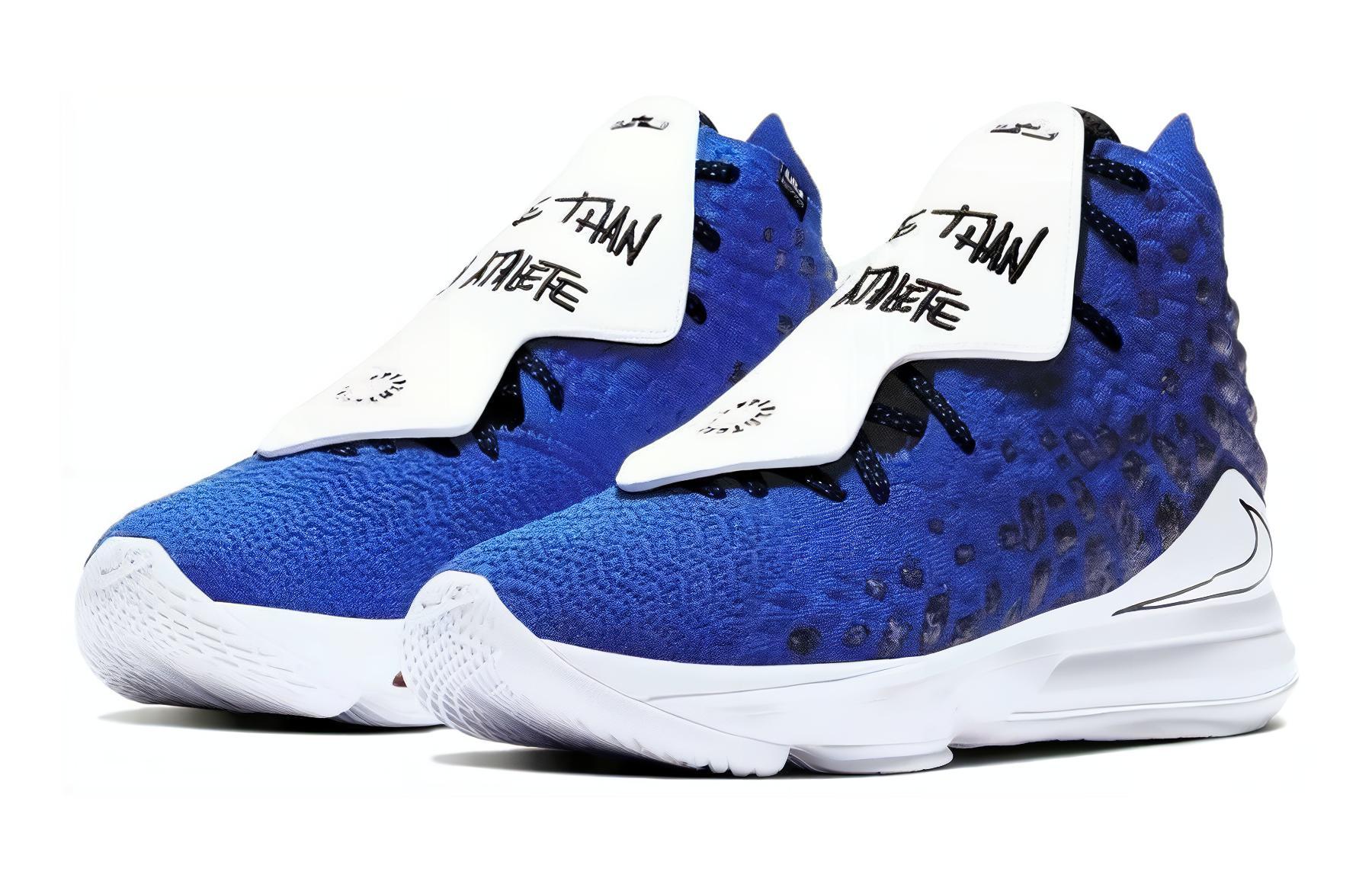 Кроссовки Nike LeBron 17 More Than An Athlete (сине-белые) — Синийбелый — фото 2
