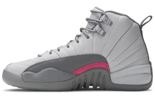 Jordan 12 Retro Wolf Grey Vivid Pink GS