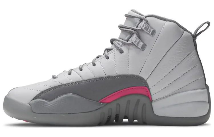 Jordan 12 Retro Wolf Grey Vivid Pink GS