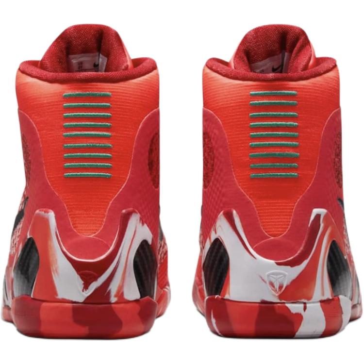 Кроссовки Nike NikeKobe 9 Elite High Protro Christmas GS (красные) — фото 5