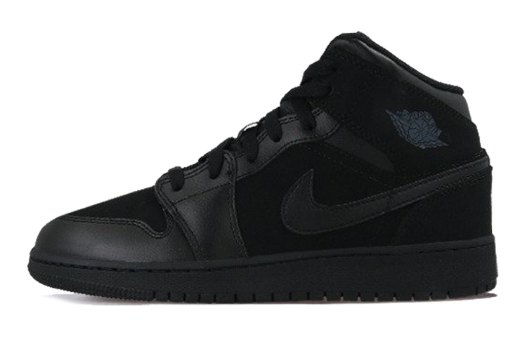 Кроссовки Jordan Air Jordan 1 MID gs (черные)