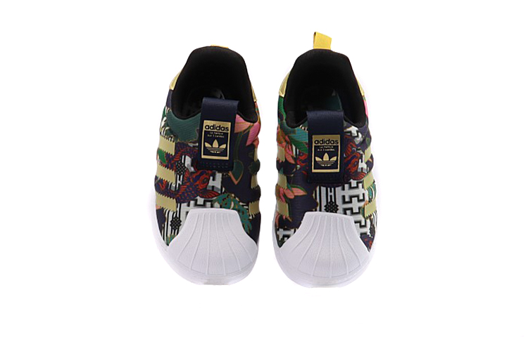 Кеды adidas originals Superstar (желто-зелено-красный) — фото 5