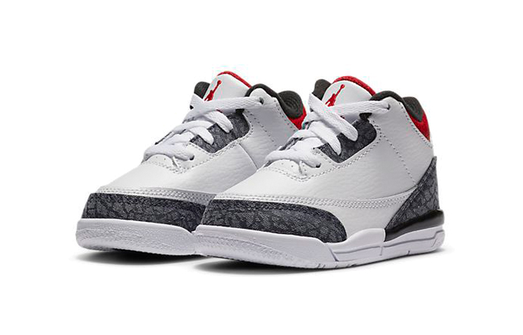 Кроссовки Jordan Air Jordan 3 (черный / белый / красный) — Чёрный / белый / красный — фото 3