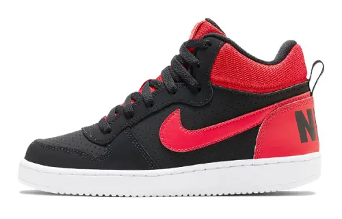Nike Court Borough Mid Sneakers Black/Red GS