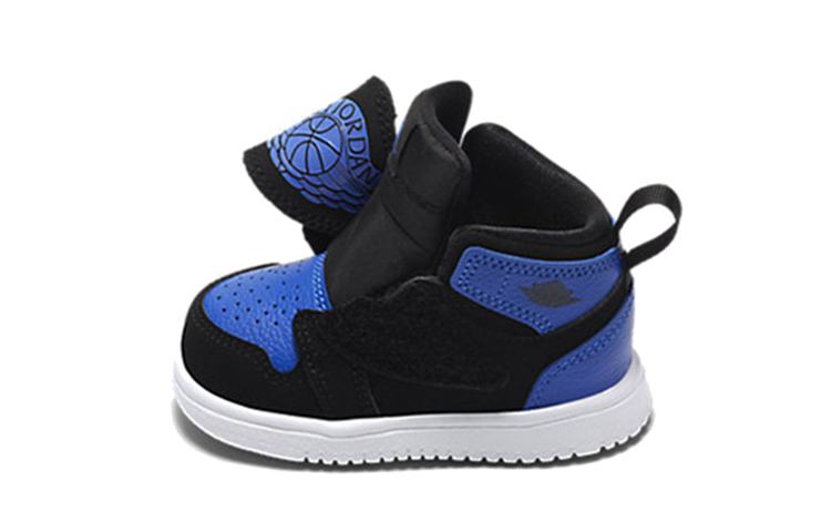 Кроссовки Jordan Air Jordan 1 (синие) — Чёрный / синий — фото 4