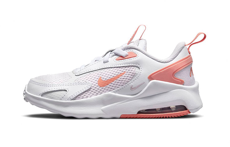 Nike Air Max Bolt, comfortable and durable, shock-absorbing and wear-resistant, low-top running shoes, pink and white, for children and middle-aged children