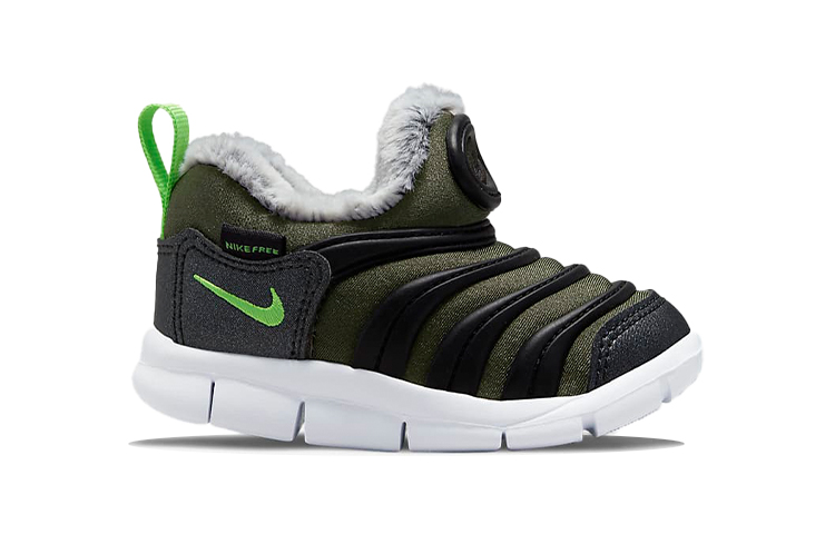Детские кроссовки Nike Dynamo Free TD SE (черно-зеленый) — фото 6