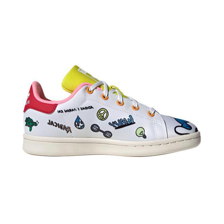Кеды adidas originals STAN SMITH C Primeblue (бело-желтые) — фото 2