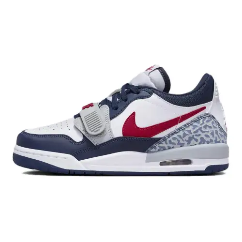 Jordan Legacy 312 Low top Basketball Shoes White Blue Unisex