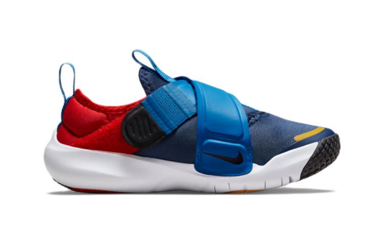 Детские кроссовки Nike Flex Advance (синий/красный/желтый/белый) — Синий / красный / жёлтый / белый — фото 3