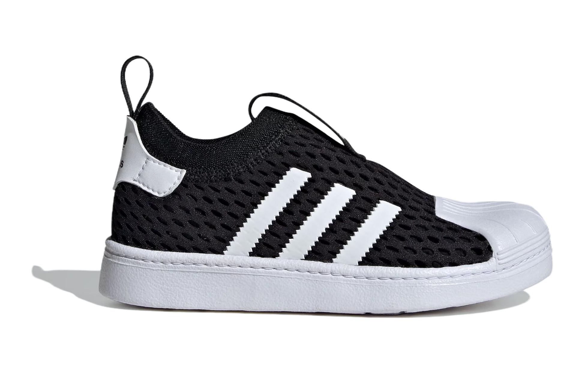 Детские кеды adidas originals superstar 360 2.0 (черно-белые) — фото 4
