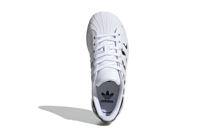 Детские кеды adidas originals SUPERSTAR C LOGO (белые) — Белый — фото 6