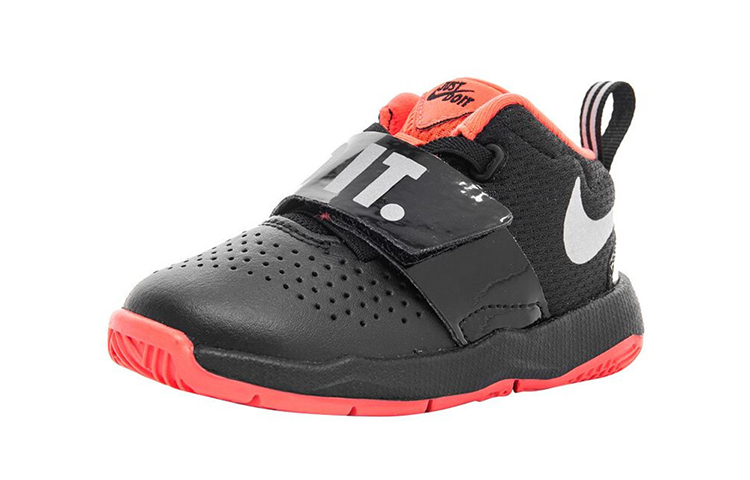Детские кроссовки Nike Team Hustle D 8 JDI (черно-красный) — Чёрный / красный — фото 3
