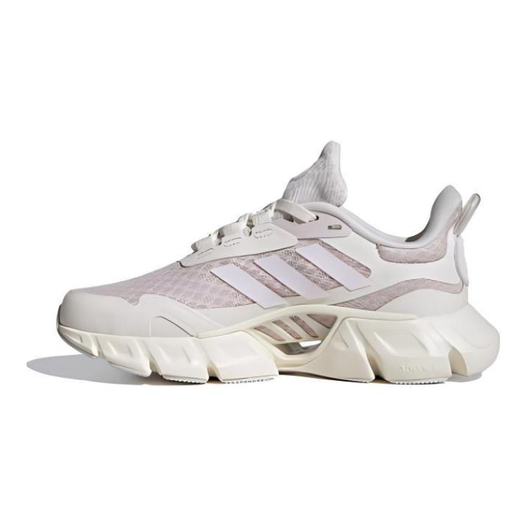 Детские кроссовки adidas (бело-розовые)
