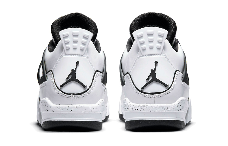 Кроссовки Jordan JordanAir Jordan 4 "DIY" GS (бело-черные) — фото 9
