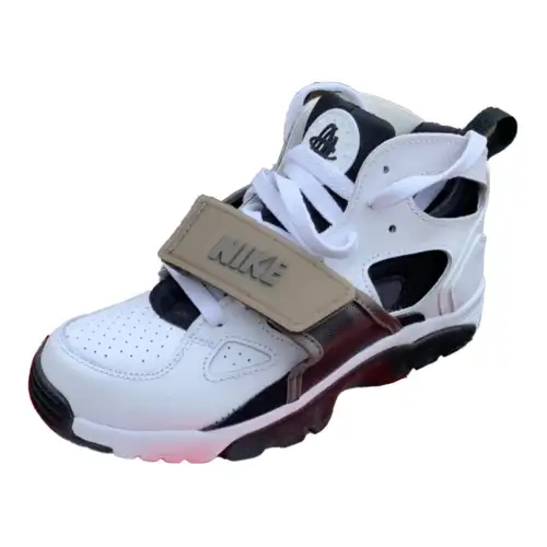 Nike Air Trainer Huarache High top Basketball Shoes White Black Unisex