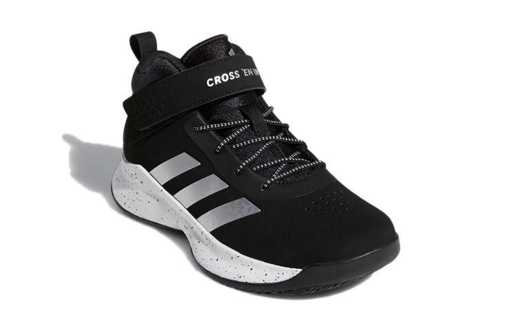 Детские кроссовки adidas Cross Em Up 5 Wide Slip On (черный) — Чёрный — фото 5
