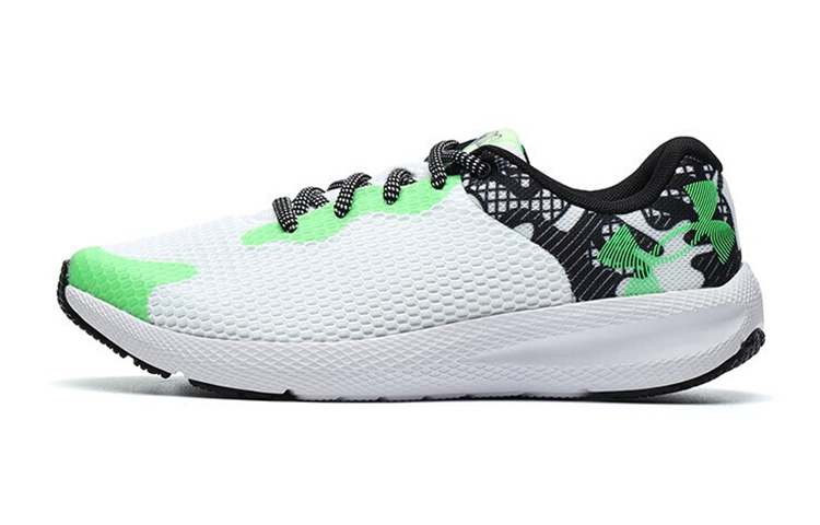 Детские кроссовки Under Armour Pursuit Charged 2 BL (бело-зеленые)