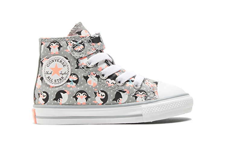 Детские кеды Converse Chuck Taylor All Star 1V (черно-серые) — Чёрный / серый — фото 2