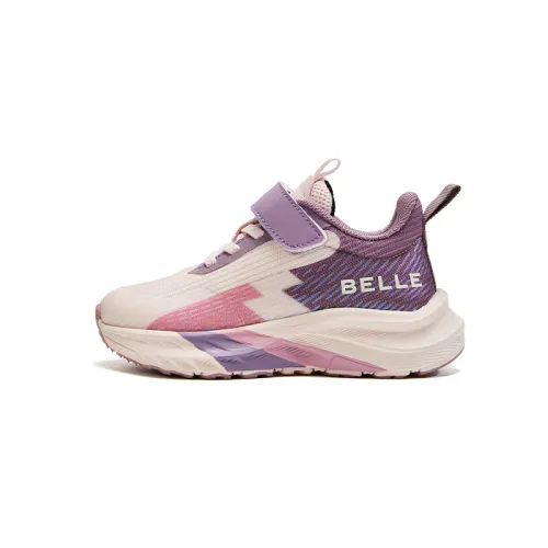 Belle BELLE Knob Button Functional Fashion Cool Casual Outdoor Sports Breathable Lightweight Shock Absorbing Low-top Children's Basketball Shoes Children's Style