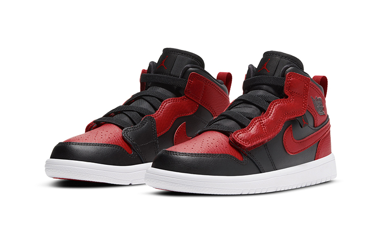 Кеды Jordan Air Jordan 1 mid alt (черно-красные) — фото 5