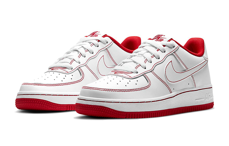 Кеды Nike Air Force 1 (красно-белые) — фото 5