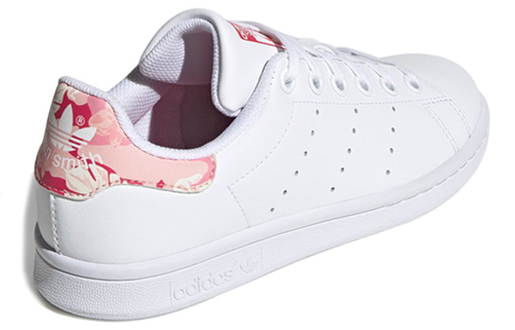 Детские кеды adidas originals STAN SMITH (бело-розовые) — фото 4