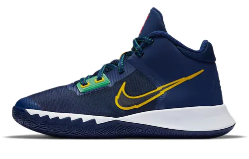 Nike Flytrap 4 Kyrie GS mid-top practical basketball shoes navy blue foreign version for men and women