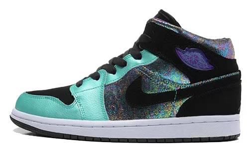 Jordan 1 Mid Atomic Teal Ultraviolet GS