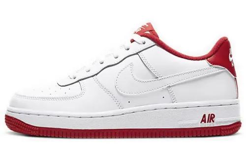 Nike Air Force 1 White University Red GS